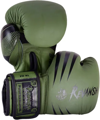 Miniatura 9 de Revansh Boxing Gloves Premium Matte Cowhide Leather Gloves for Boxing, MMA, Muay Thai, Kickboxing, Durable, Comfortable, Protective Gloves for