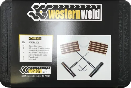 Miniatura 2 de Kit de tapones para neumáticos de 65 piezas, kit de reparación de neumáticos planos, sonda de enchufe resistente y herramienta de aguja, fijación