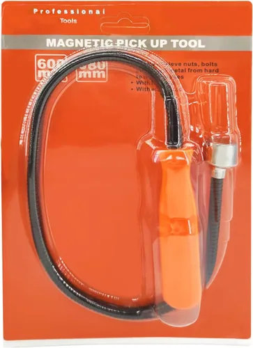 Miniatura 5 de Herramienta de recogida magnética flexible, palo de recogida extensible y plegable, extensible hasta 22.8” con capacidad de tracción de 20LB, útil