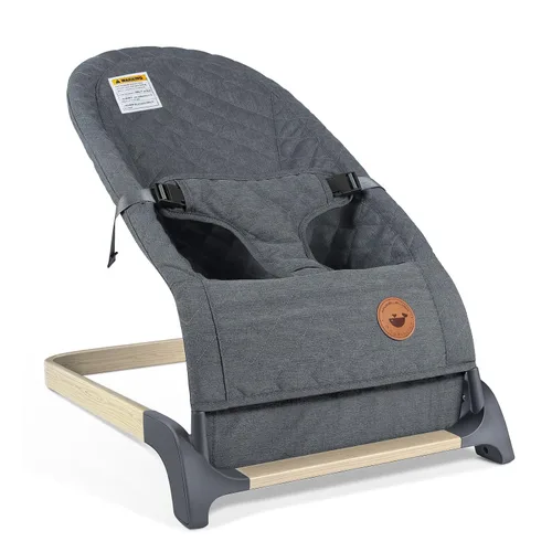 Miniatura 8 de ANGELBLISS Bouncer para bebés, asiento de gorila portátil para bebés, asiento hinchable para bebés con tela, vibraciones naturales (albaricoque)