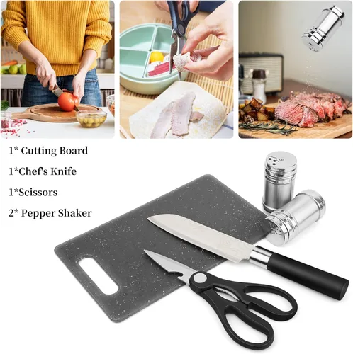Miniatura 5 de Juego de utensilios de cocina para acampar, herramientas de parrilla de acero inoxidable, equipo y accesorios de utensilios de cocina para barbacoa