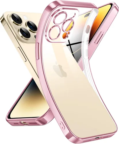 Miniatura 40 de Supdeal Funda transparente para iPhone 13 Pro, no amarillea, protección de cámara, probada en caídas de grado militar, transparente, a prueba