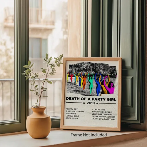 Miniatura 6 de Muerte de una Chica de Fiesta Moody Indie - Póster de Tv Girl - Póster Muerte de una Chica de Fiesta - Decoración de Tv Girl para Dormitorio