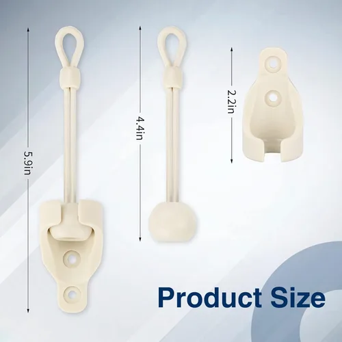 Miniatura 5 de Coolaroo - Piezas de repuesto para atar sombra y tapa de extremo con kit de anillo, resistencia a la intemperie, compatible con persianas
