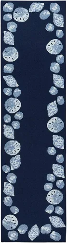 Miniatura 98 de Liora Manne CAPR5163633 - Alfombra costera para interiores y exteriores, color azul marino, 2 pies x 5 pies Cuerdas Navy