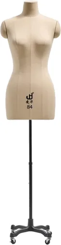 Miniatura 7 de Vestido femenino ajustable con forma de maniquí para costura, cuerpo de espuma con soporte de trípode, ideal para proyectos de costura, sastrería