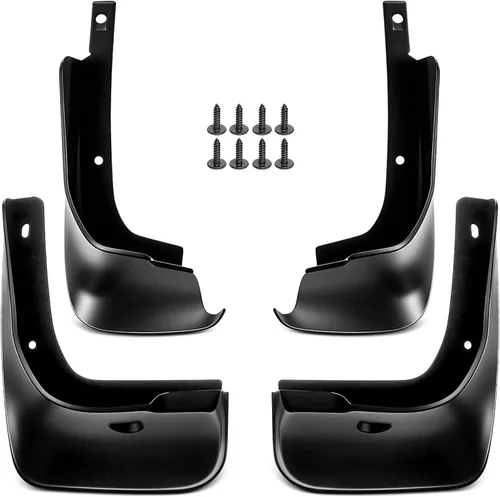 YHTAUTO Juego de 4 guardabarros de repuesto para Toyota Corolla Base CE L LE XLE Modelos 2009 2010 2012 2013 Sedán, delantero y trasero LH RH, negro