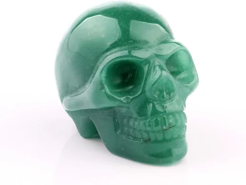 Miniatura 5 de Estatua de curación de Reiki de cristal tallado de aventurina verde de 1.969 in, figura coleccionable de piedra de Charka