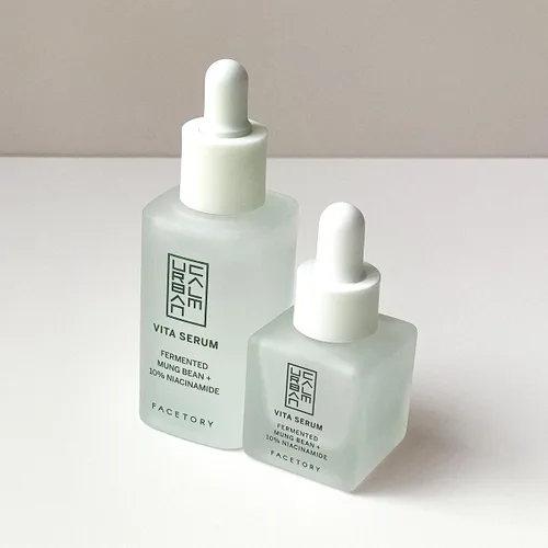 Miniatura 6 de FACETORY Urban Calm - Suero hidratante Vita con frijol mungo fermentado y 10% niacinamida, suero facial que aumenta el brillo para mujeres