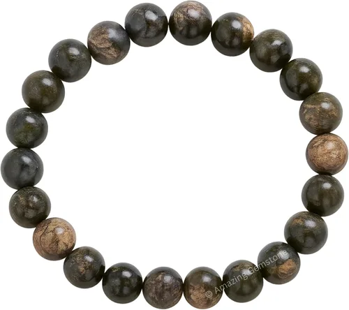 Miniatura 793 de Amazing Gemstone Pulsera de cristal para mujeres y hombres, pulsera de cristal curativo de protección, pulsera elástica con cuentas de piedras
