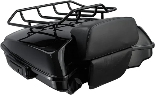 Miniatura 9 de XFMT baúl para motocicleta, para equipaje, 5.5 pulgadas de profundidad, color negro