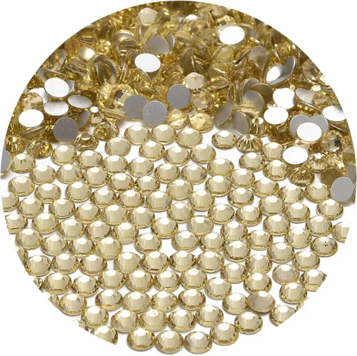 Miniatura 72 de NCB 288 diamantes de imitación de cristal redondos para arte de uñas, con parte trasera plana, para hacer accesorios de bricolaje, zapatos, ropa