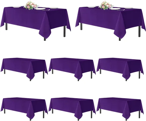 Miniatura 88 de sancua - Paquete de 2 manteles cuadrados de poliéster, de 54 x 54 pulgadas, resistentes a las manchas y a las arrugas, lavables, para mesas de Beige