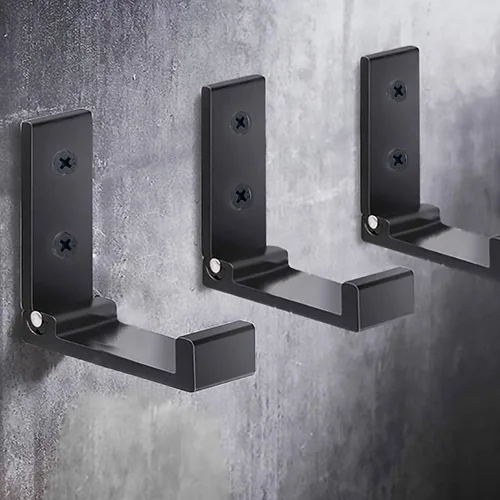 Miniatura 4 de Ganchos plegables para abrigos, ganchos plegables de pared para colgar de aleación de aluminio, colgador de tela, soporte para auriculares, gancho