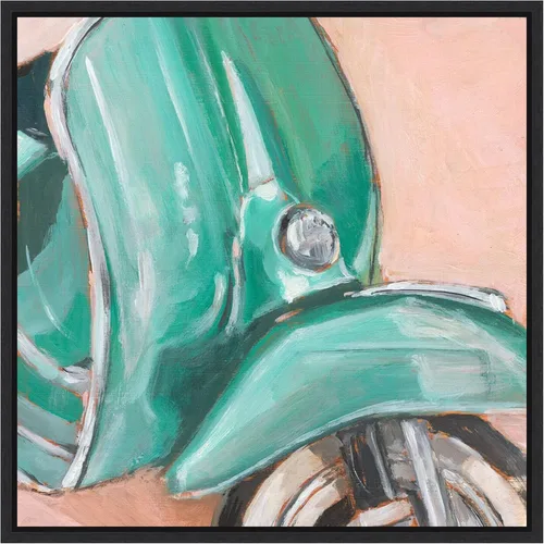 Miniatura 17 de Amanti Art Framed Canvas Wall Art 30x30 Retro Scooter IV by Ethan Harper, Framed Wall Art Canvas, Transportation Artwork, Country Rustic Decor