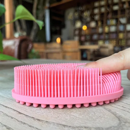 Miniatura 47 de Cepillo sensorial prémium para niños o autismo, limpiador corporal de silicona suave, 2 en 1, cepillos sensoriales para terapia ocupacional, esponja