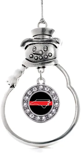 Miniatura 128 de Inspired Silver - Roller Queen - Adorno de Navidad plateado - Adorno circular para árbol de Navidad con circonita cúbica - Decoración colgante