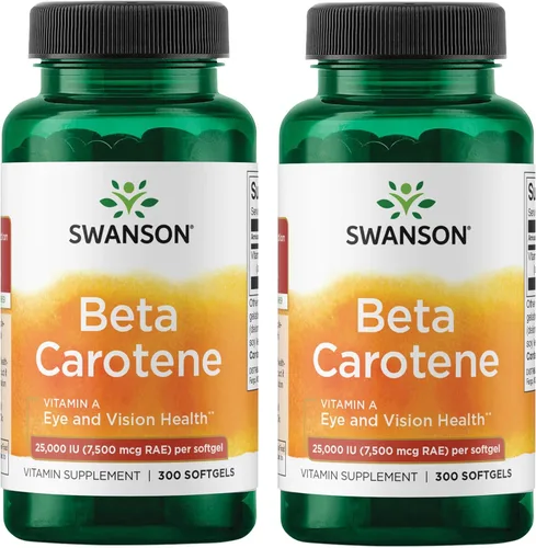 Miniatura 9 de Swanson Betacaroteno Vitamina A 25,000 UI Suplemento para la salud de los ojos y la piel para adultos que buscan la visión y el apoyo inmunológico