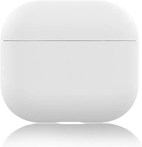 Miniatura 13 de Funda para AirPods 3, funda de piel de silicona, ultrafina de 0.059 in, LED visible (negro)