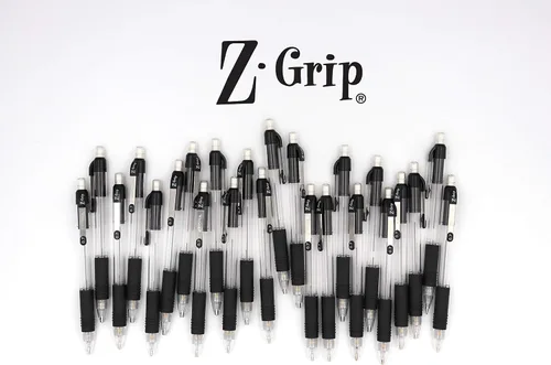 Miniatura 6 de Zebra Pen Z-Grip - Lápiz mecánico, tamaño de punta de 0.028 in, grafito HB #2, barril perlado transparente con agarre negro, suministros escolares