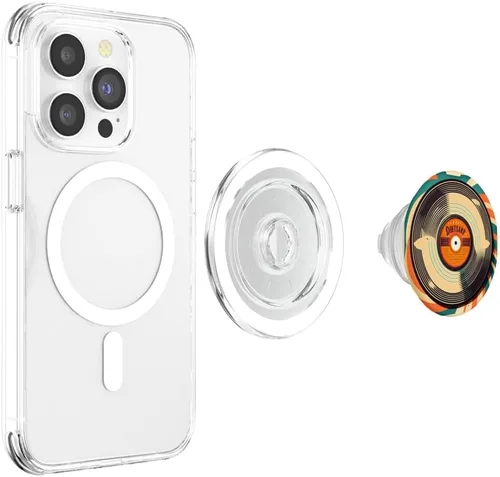 Miniatura 4 de Disco de vinilo LP vintage para fanáticos de la música retro, graban PopSockets MagSafe PopGrip para iPhone