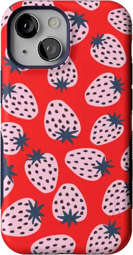 Funda Casely para iPhone 13 Mini | Eligiría Contigo | Fresa Roja | Compatible con MagSafe | Diseño Protector Audaz Te elegiría | Fresa Roja