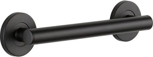 Delta Barra de agarre contemporánea para ducha (1-Paquete) de 12'', compatible con la ADA, color negro mate, mango de seguridad de baño de capacidad