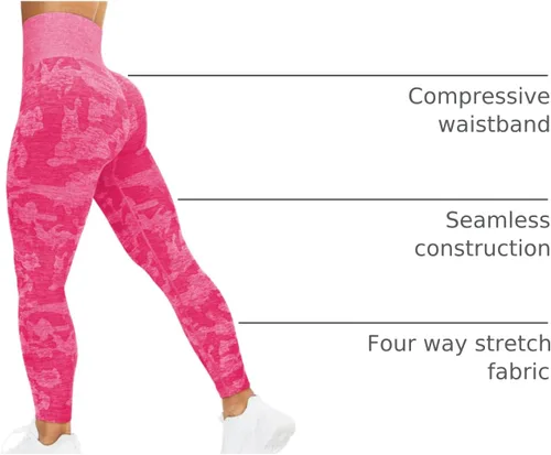 Miniatura 93 de HIGORUN - Leggings sin costuras para mujer, moldeadores, con diseño gráfico de sonrisas, de cintura alta, para el gimnasio, yoga o hacer ejercicio