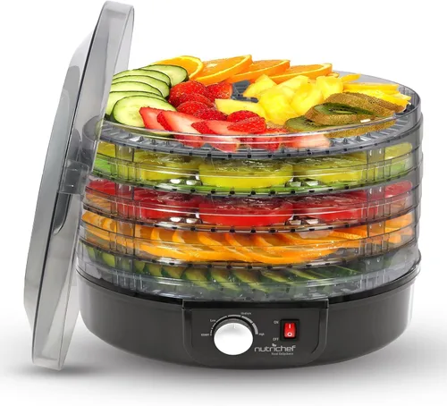 NutriChef AZPKFD14BK - Deshidratador de alimentos, color negro