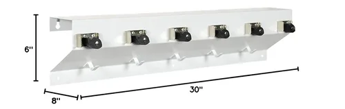 Miniatura 5 de EX-CELL Economy Organizador de herramientas de limpieza - 24x3x4" - Blanco