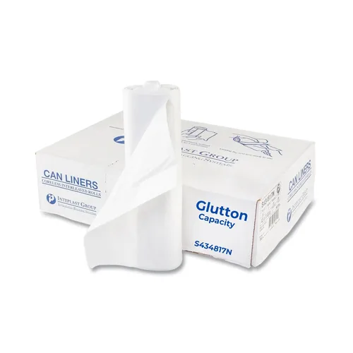 Miniatura 6 de Inteplast Group - Bolsas de basura comerciales de alta densidad, 60 L, 8 micrones, 61x83.8 cm, color negro, 50 bolsas/rollo, 20 rollos/cartón