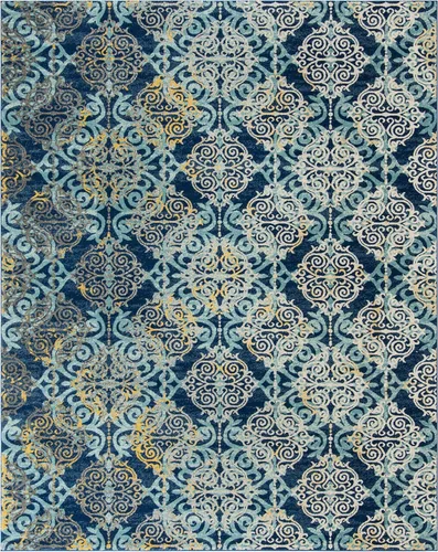 Miniatura 4 de SAFAVIEH Evoke Collection EVK230A - Alfombra de área de 9 x 12 pies, diseño de medallón de damasco, no desprende pelusa y de fácil cuidado, ideal