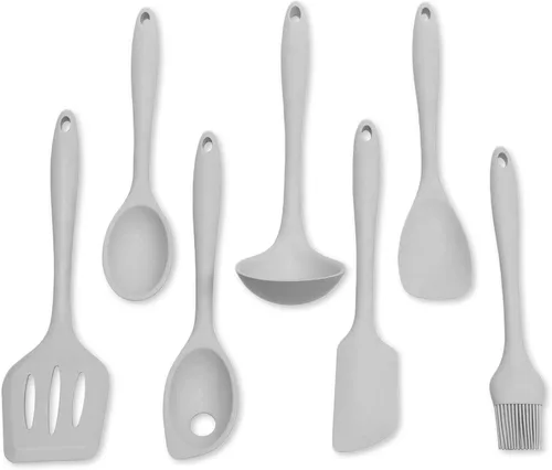 Miniatura 25 de Juego de 5 utensilios de cocina Chef Craft, de silicón, de color azul, Juego de 7 piezas, Amarillo