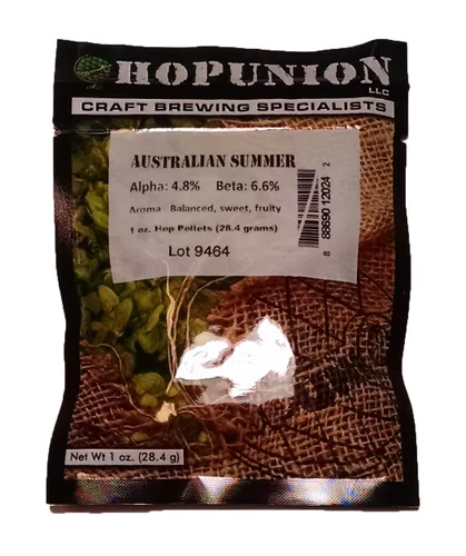 Miniatura 5 de HopUnion 2014A importó pellets de lúpulo para la fabricación de cerveza casera (melón alemán-casco), 1 oz
