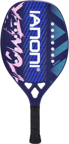 Miniatura 10 de Pala de Tenis de Playa Raqueta de Tenis de Playa Fibra de Carbono con Núcleo de Espuma de Memoria EVA Palas de Tenis de Playa Verde