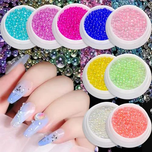 Miniatura 14 de 6 cajas de dijes de uñas 3D dorados, dijes de arte de uñas con parte trasera plana, joyas de diamantes de imitación para uñas, gemas de uñas