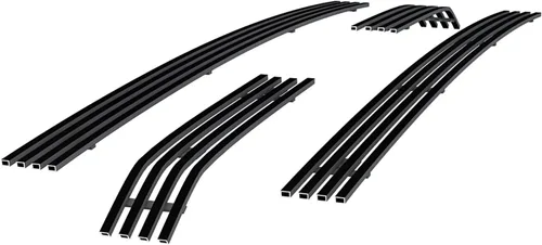 APS Compatible con Ford F-250 F-350 F-450 F-550 2011-2016 XLT Lariat King Ranch Main Upper Black Billet Front Grill Inserto F66827H