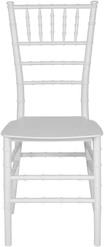 Miniatura 6 de Flash Furniture Paquete de 2 sillas Chiavari apilables de resina blanca de la serie HERCULES Blanco