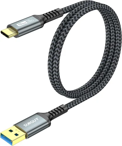Miniatura 15 de SUNGUY - Cable USB de 10 Gbps para Android Auto, 33 cm, USB C 3.1 Gen2, transferencia de datos, cable USB C para CarPlay, carga rápida para iPhone