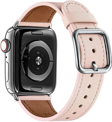 Miniatura 46 de MNBVCXZ Correas de cuero compatibles con Apple Watch para mujeres, correa de repuesto genuina para iWatch Series 11 10 9 8 7 6 5 4 3 2 1 SE 3 SE 2