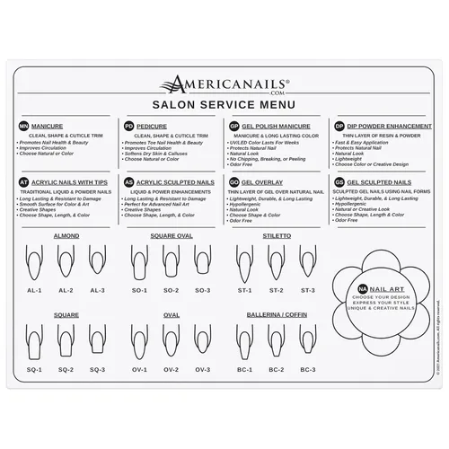 Miniatura 7 de Americanails Mini - Alfombra de acrílico de entrenamiento para uñas, hoja de silicona para principiantes, aplique uñas acrílicas con plantilla
