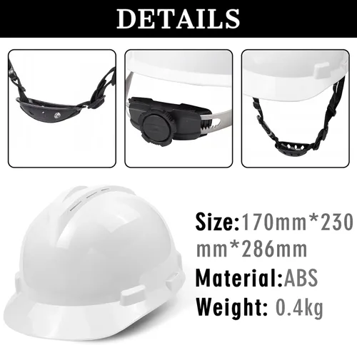 Miniatura 3 de Cascos duros personalizados para hombres, logotipo personalizado, casco de seguridad, gorra de construcción, suspensión de trinquete ajustable
