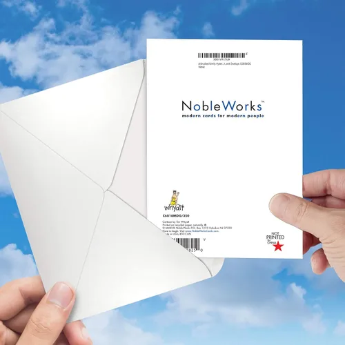 Miniatura 7 de NobleWorks - Divertida tarjeta del Día de la Madre con sobre, saludo de dibujos animados, regalo de papelería para mamá, familia aerografiada