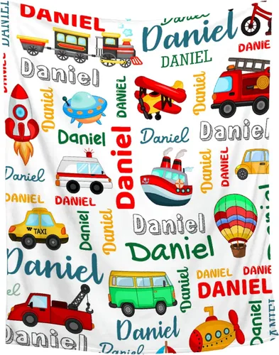 Miniatura 16 de Manta de bebé personalizada para niñas y niños, manta de bebé personalizada con nombre para niños pequeños, bebés, baby shower, recién nacidos