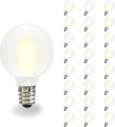 Miniatura 14 de Bombillas de Repuesto LED Edison ST40, 10 Bombillas de Luz Transparentes de 0.6 Vatios, Bombillas LED para Cadena de Luces, Bombillas de Repuesto