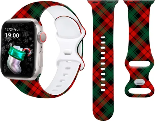 Miniatura 20 de Correas deportivas compatibles con Apple Watch de 38mm 40mm 41mm 42mm 44mm 45mm 46mm 49mm, p/mujer y hombre, correa de silicona para iWatch Series