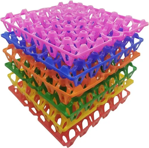 Miniatura 4 de Paquete de 6 bandejas de plástico para huevos de pollo para productos agrícolas, estantes para huevos, pato, 30 bandejas para poner huevos