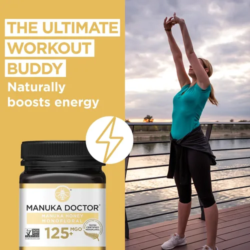 Miniatura 3 de Manuka Doctor - Monofloral de miel de manuka MGO 125+, miel de Nueva Zelanda 100% pura. Certificado. Garantizado. Crudo. Sin OMG (8.75 oz)
