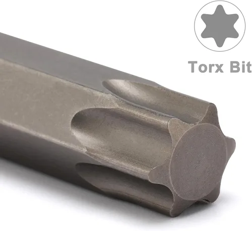 Miniatura 3 de Mayouko Juego de 12 Dados de Puntas Torx Extra Largos de 3/8" Drive, T10-T60, 5.9" de Longitud, CR-V, Acero S2, Juego de Dados de Puntas de Estrella