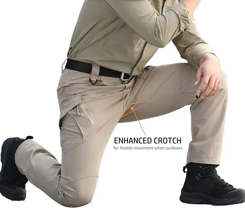 Miniatura 5 de ReFire Gear Pantalones tácticos de secado rápido para hombre, ligeros de verano, para exteriores, senderismo, cargo